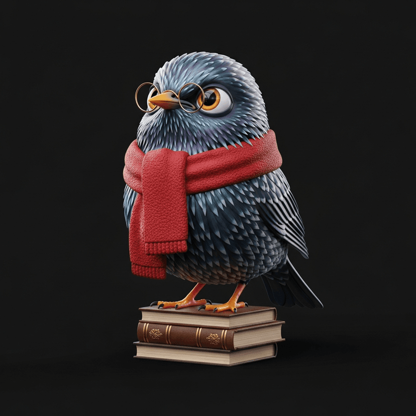 Agent Readability agent — stylized starling character